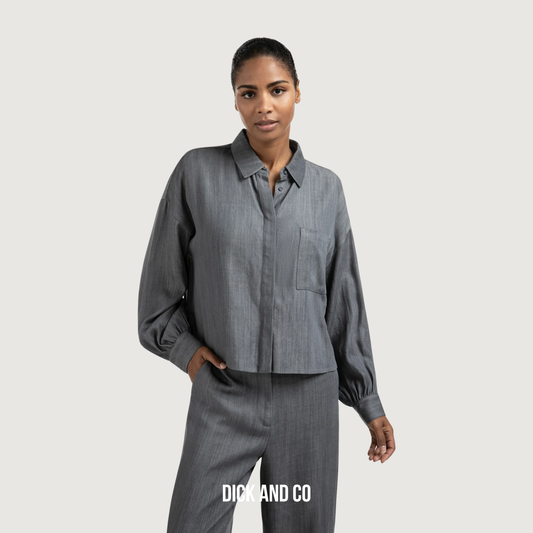 Blouse met borstzak (01-201169-508)