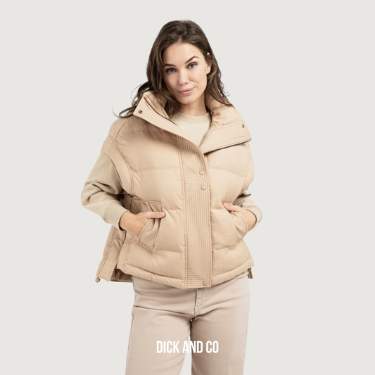 Gewatteerde oversized bodywarmer