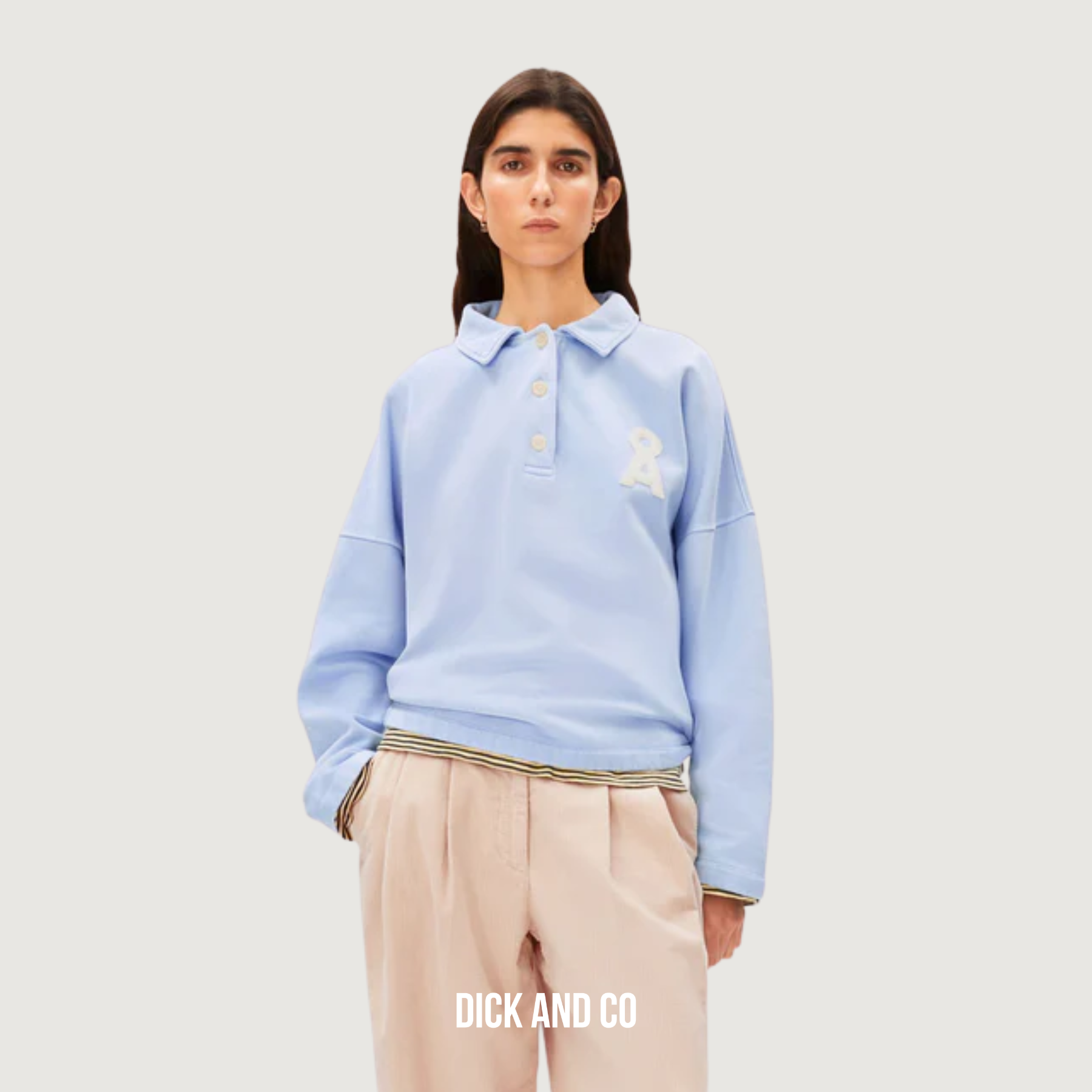 ARMED ANGELS Polo-Sweatshirt sweater in de kleur blauw (soft blue)