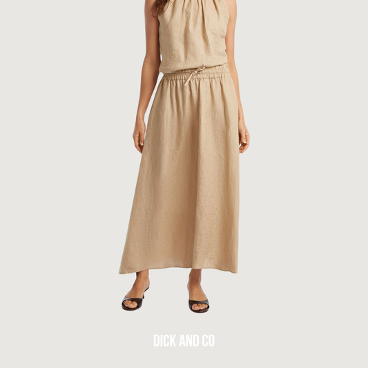 CIRCLE OF TRUST Dani Skirt rok in de kleur beige (beach days)