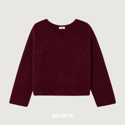 AMERICAN VINTAGE Vitow trui in de kleur rood (china gevlekt)