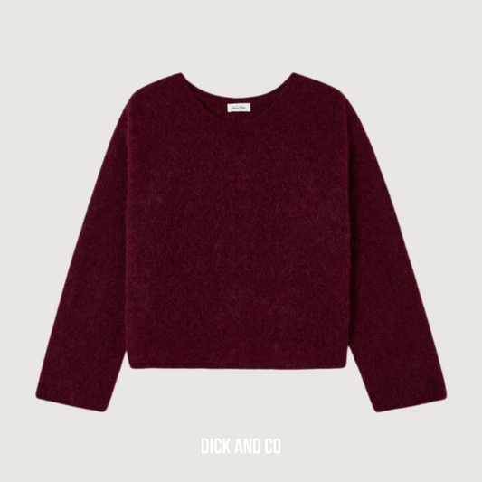 AMERICAN VINTAGE Vitow trui in de kleur rood (china gevlekt)