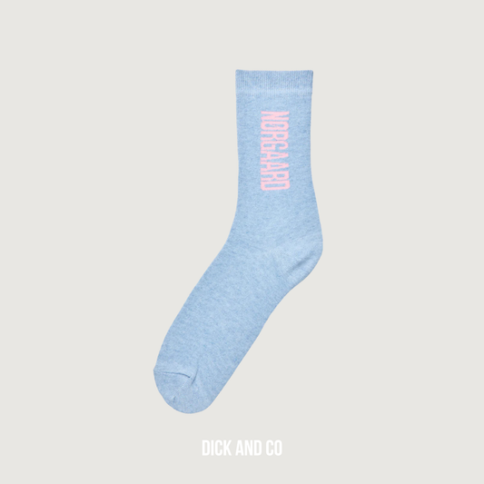 MADS NORGAARD Sock Single Playa sokken in de kleur blauw (cashmere blue)