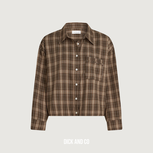 CIRCLE OF TRUST Yana blouse in de kleur bruin (taek)