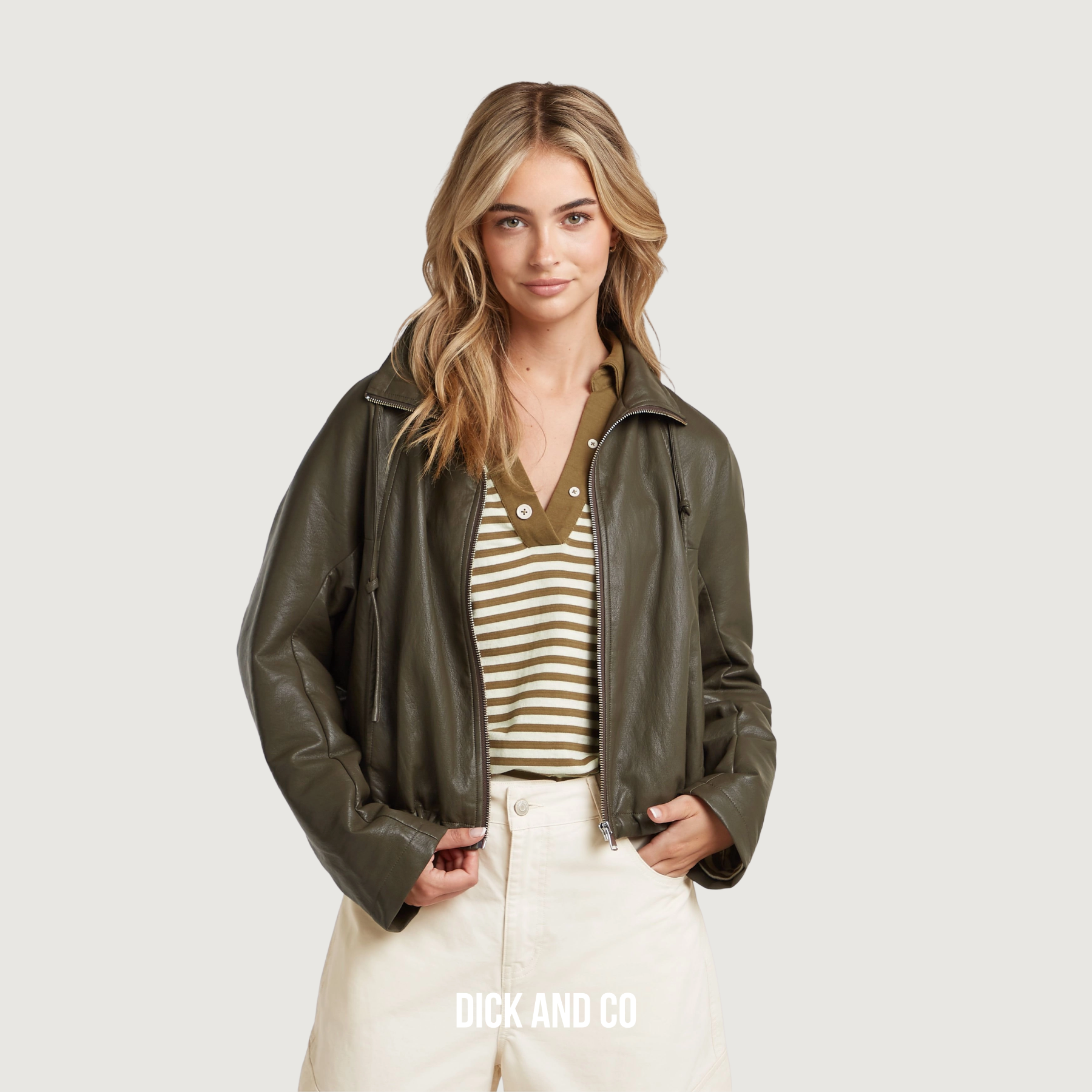 CIRCLE OF TRUST Demi Jacket jas in de kleur groen (taek)
