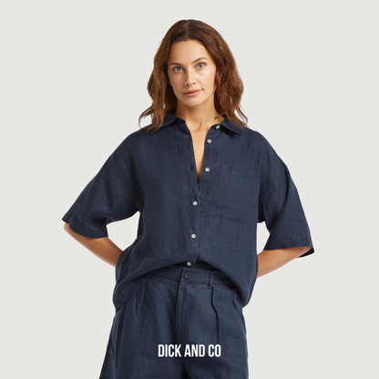CIRCLE OF TRUST Liya blouse in de kleur blauw (bullet blue)