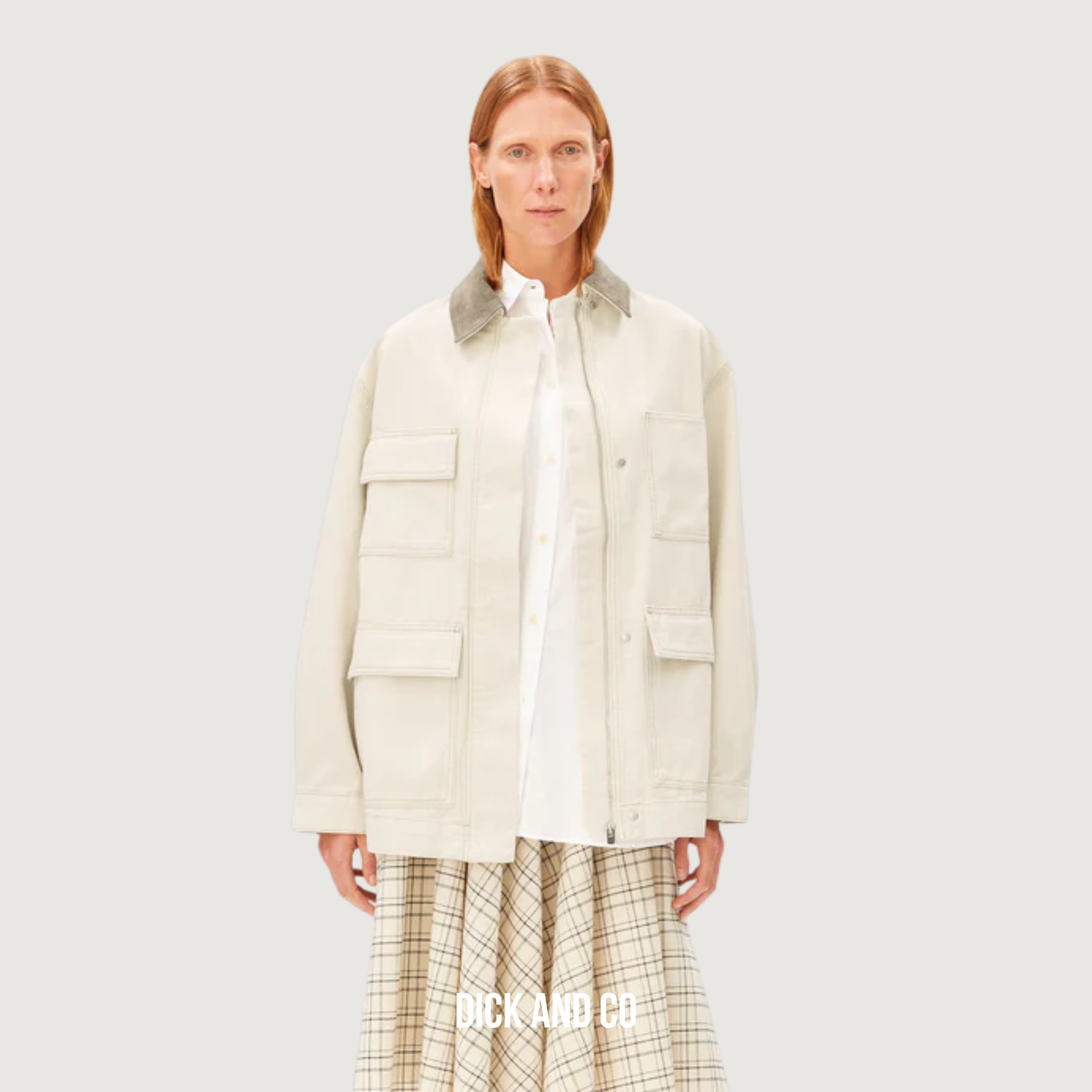 ARMED ANGELS Workwear Canvas jas in de kleur beige (undyed)