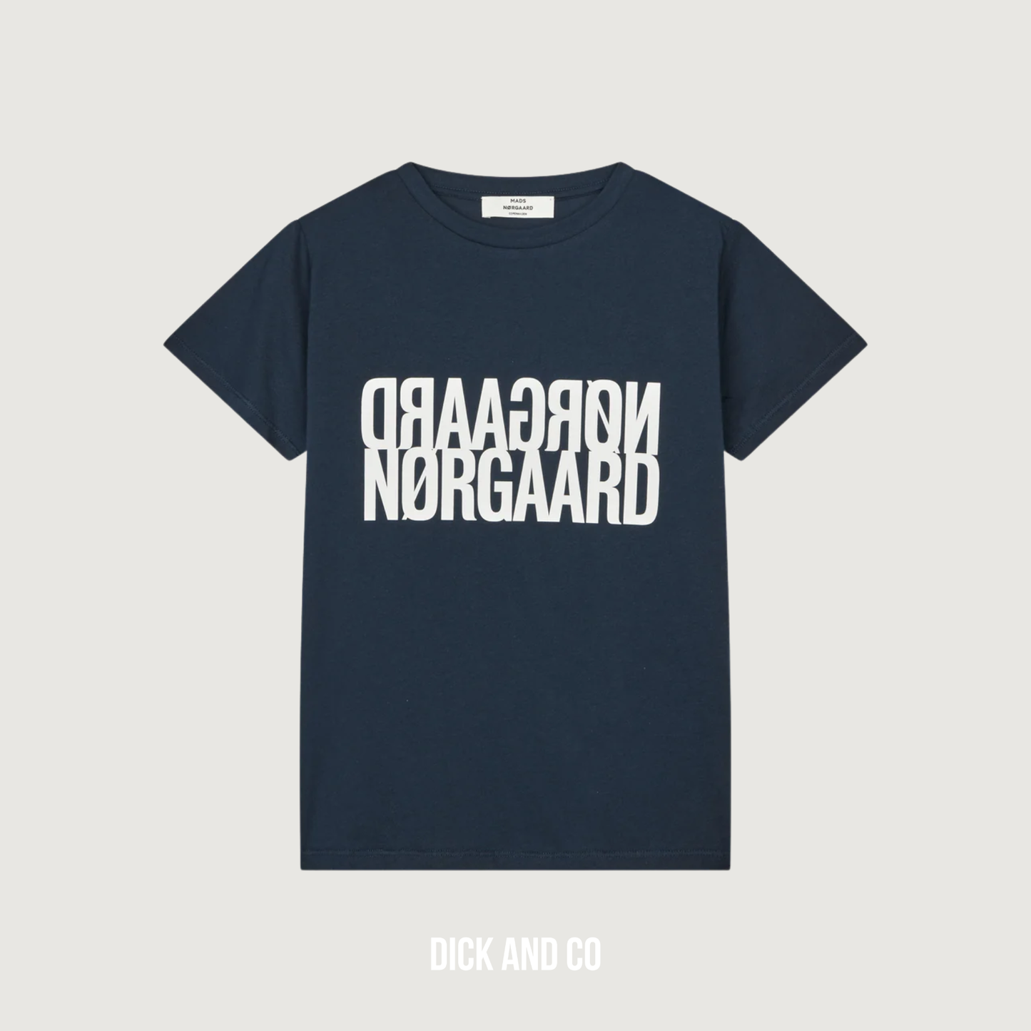MADS NORGAARD Single Cotton Trenda P Tee t-shirt in de kleur blauw (sky captain)