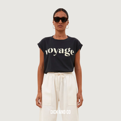 BY-BAR Tobi voyage top in de kleur zwart (jet black)