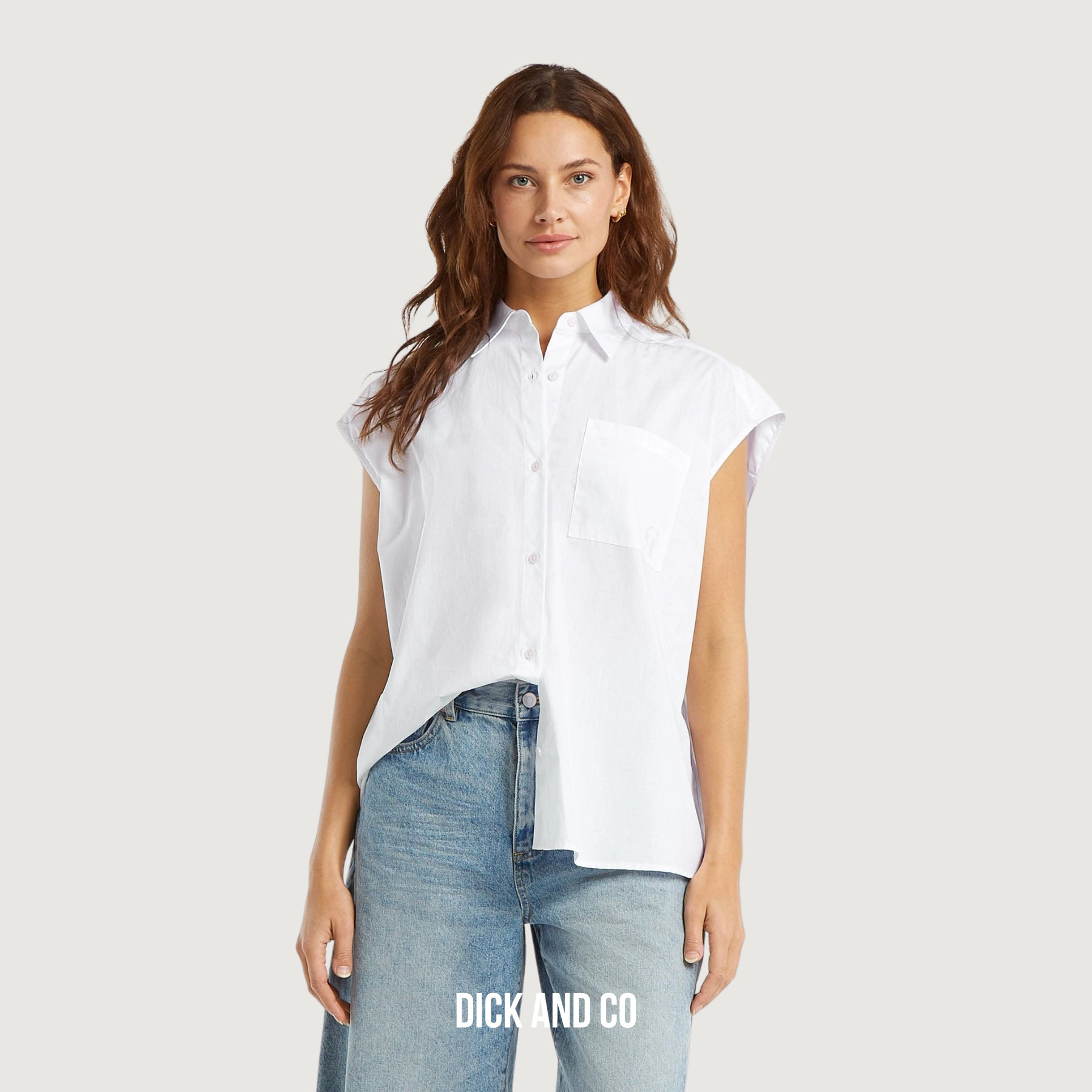 CIRCLE OF TRUST Laura blouse in de kleur wit (white)