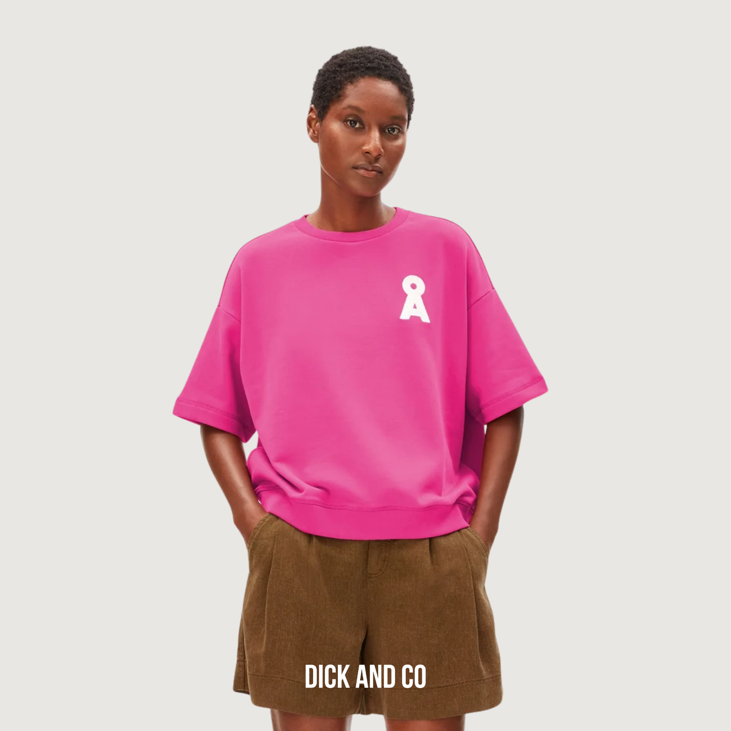 ARMED ANGELS Bamikaa sweater in de kleur roze (very berry)