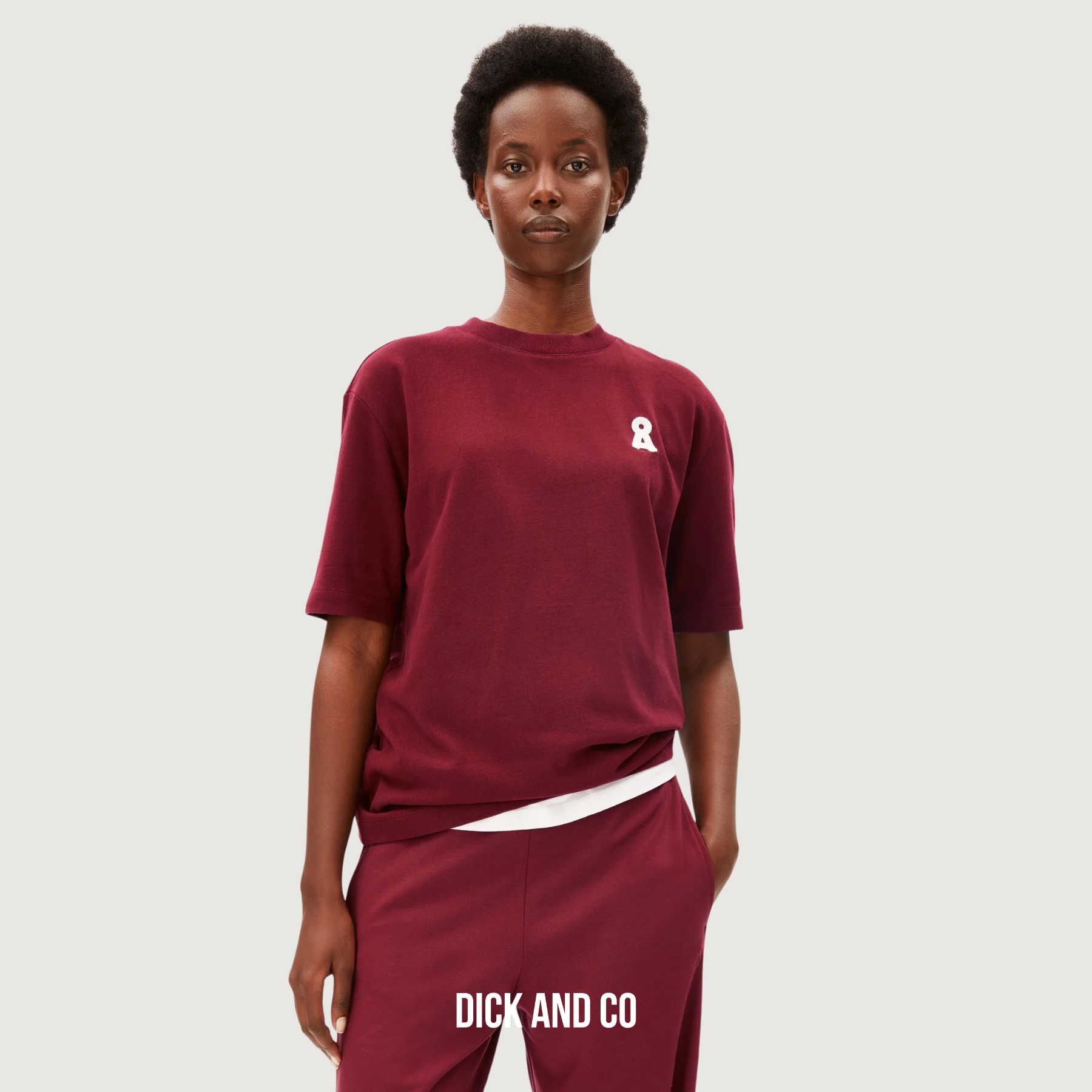 ARMED ANGELS Iconic Å Tarjaa t-shirt in de kleur rood (velvet red)