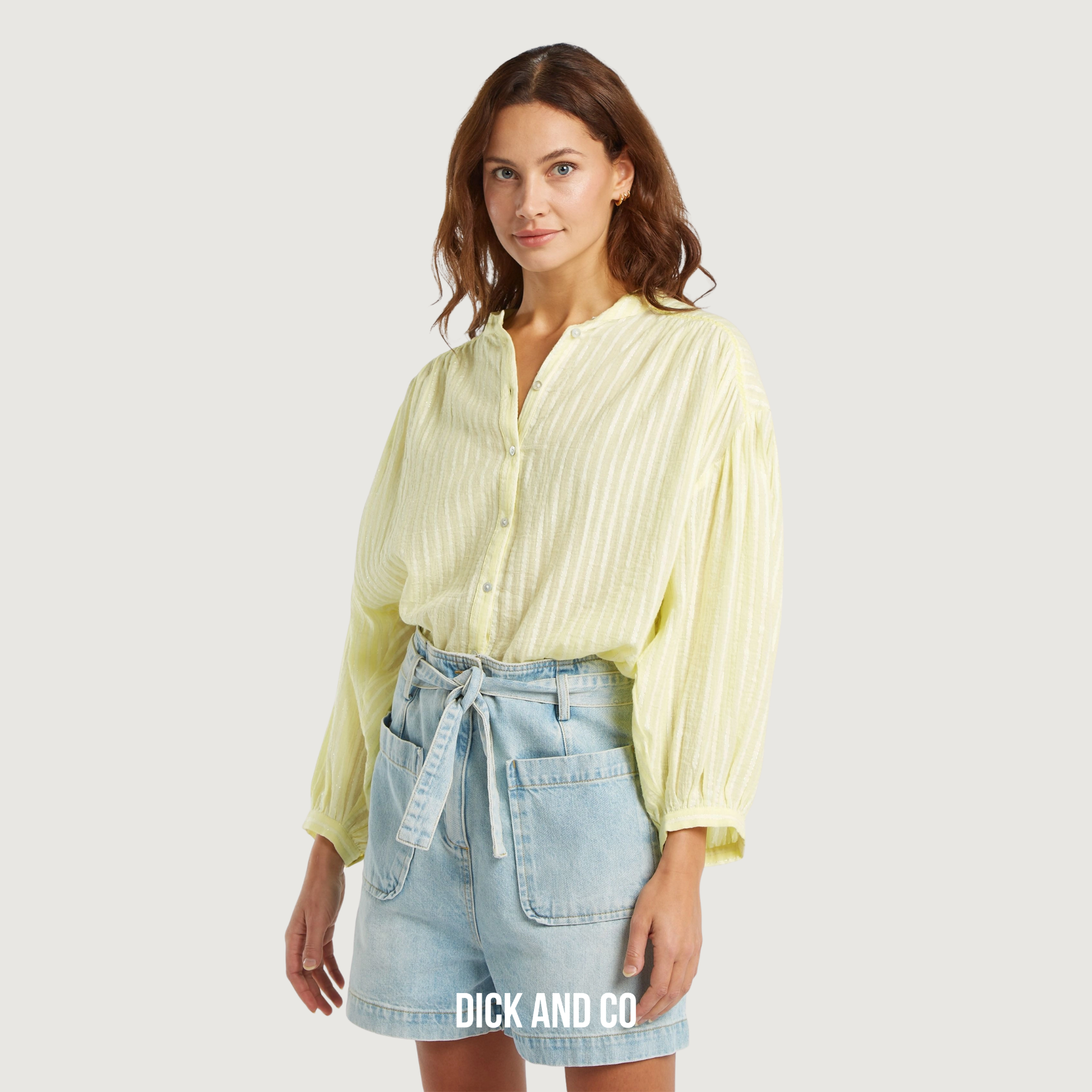CIRCLE OF TRUST Lexi blouse in de kleur geel (lime light)