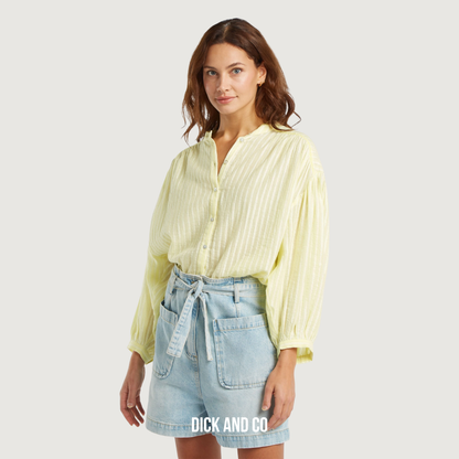 CIRCLE OF TRUST Lexi blouse in de kleur geel (lime light)