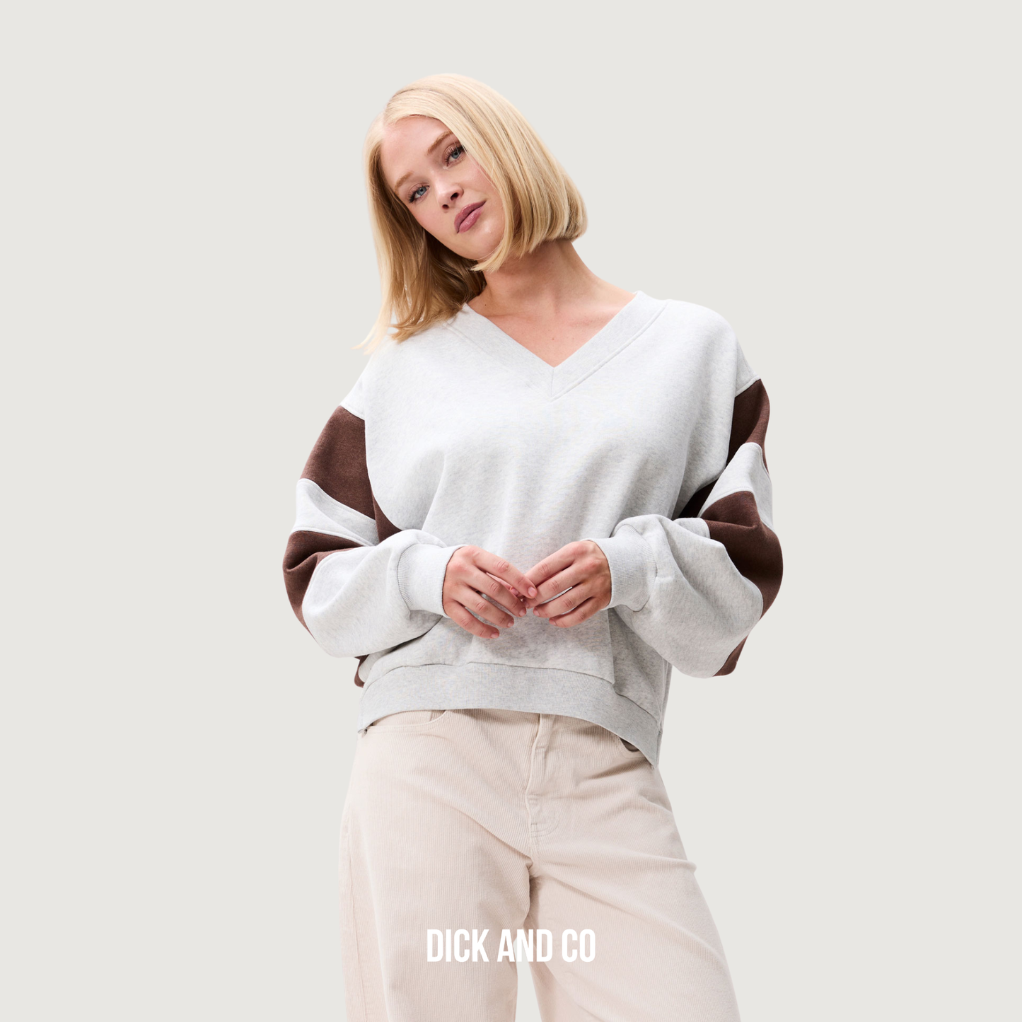 Sporty Vneck Sweater