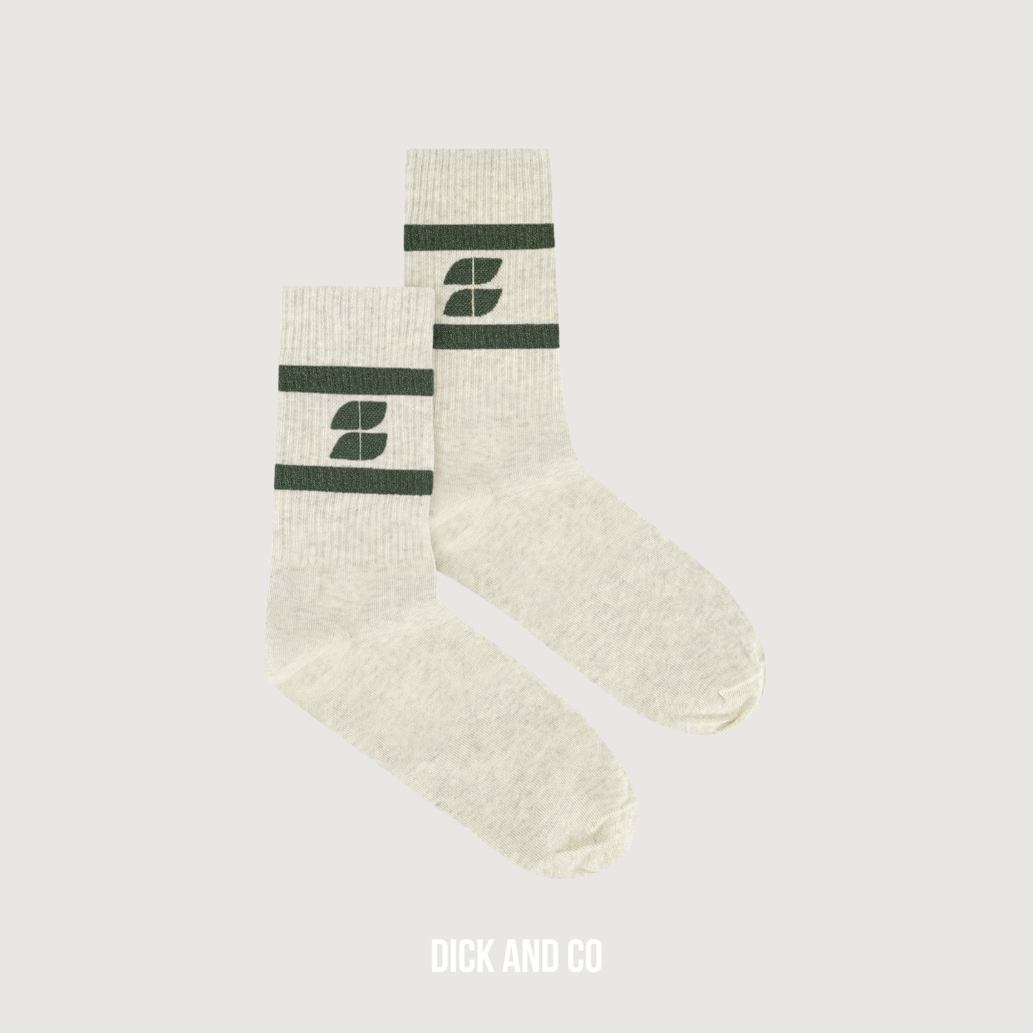 BY-BAR Logo Sparkle Grey Socks sokken in de kleur groen (bottle green)