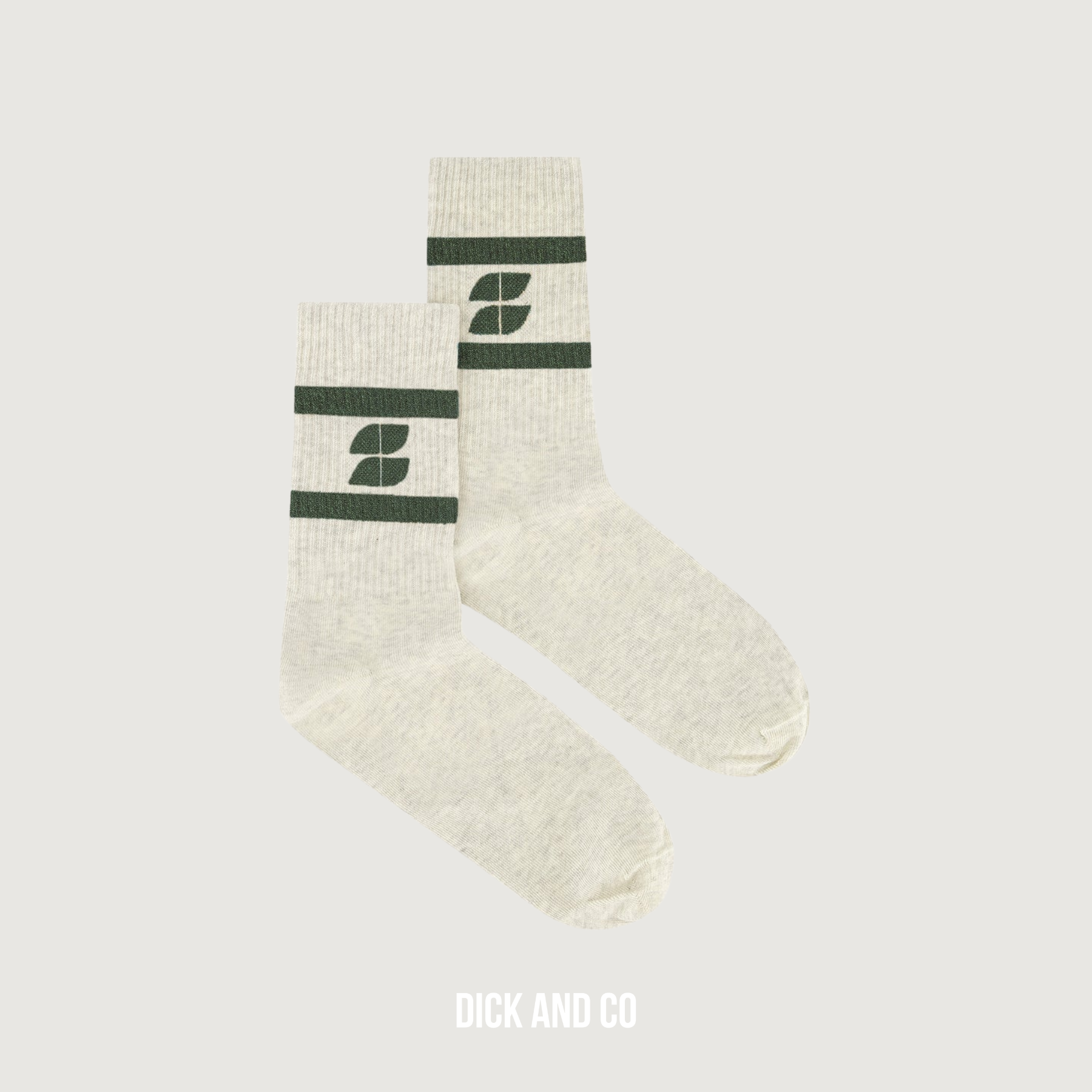BY-BAR Logo Sparkle Grey Socks sokken in de kleur groen (bottle green)