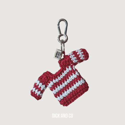 CATWALK JUNKIE Keychain stripe tee sleutelhanger in de kleur rood (bordeaux)