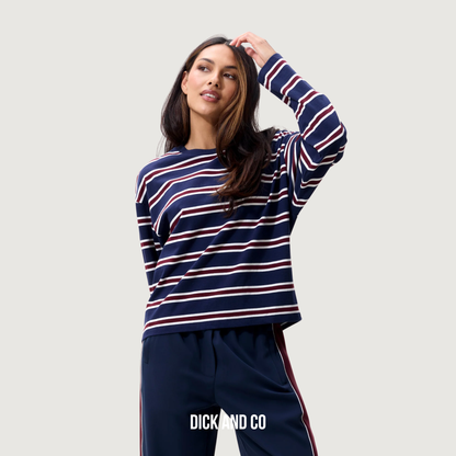 CATWALK JUNKIE Striped long sleeve longsleeve in de kleur blauw (navy blazer)