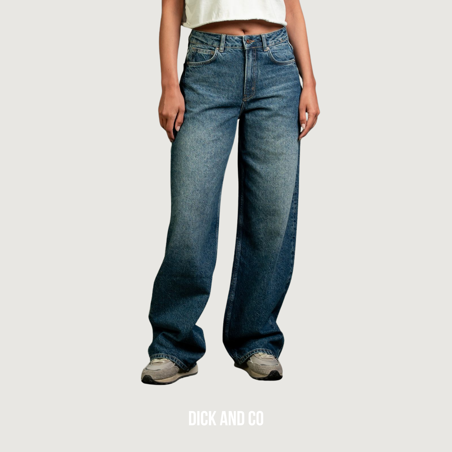 KUYICHI Lucy Loose broek in de kleur blauw (atlantic ocean)