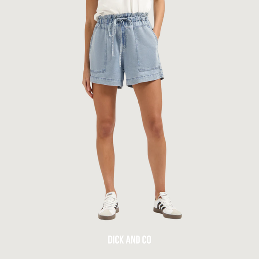 FLORÈZ Will short bermuda in de kleur blauw (light blue tencel)