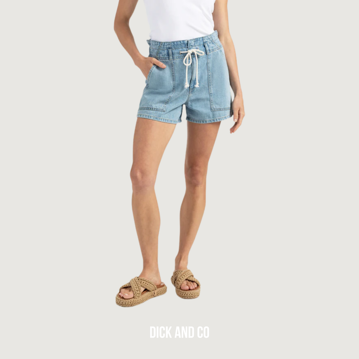 Denim korte broek (01-321026-506)