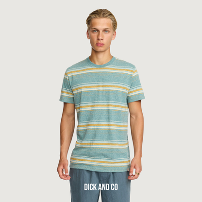 RVLT Regular t-shirt in de kleur blauw (petrol)
