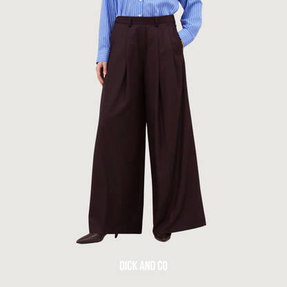 BY-BAR Sef pants broek in de kleur paars (dark wine)