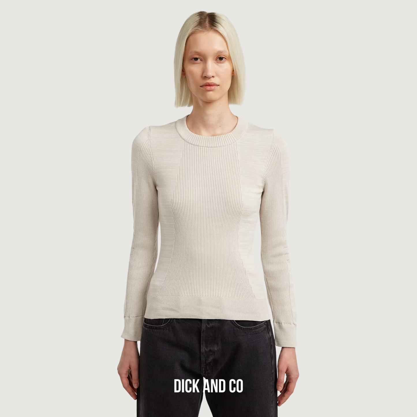 3D Biker Knit Slim R Knit Wmn