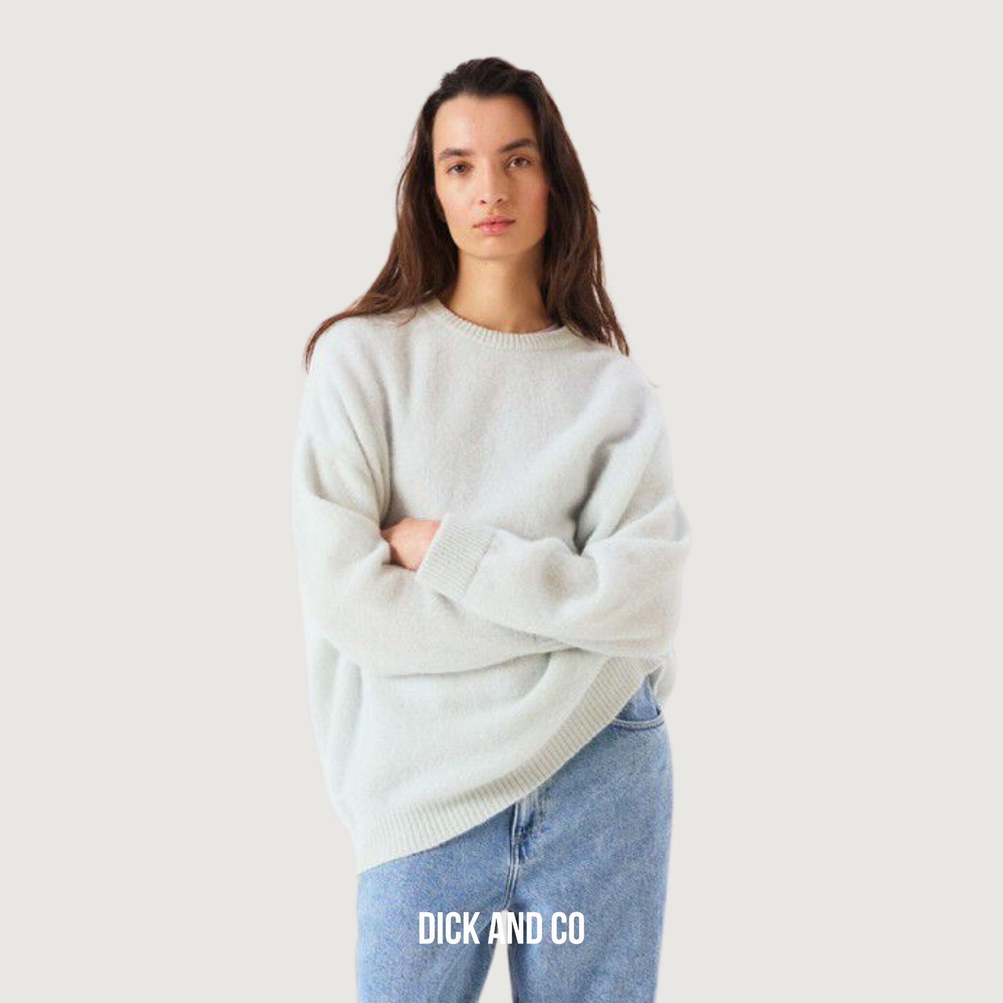 AMERICAN VINTAGE Vitow trui in de kleur blauw (frost gevlekt)