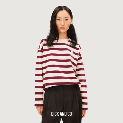 ARMED ANGELS Iconic Å Frankaa Bold sweater in de kleur rood (undyed-velvet red)