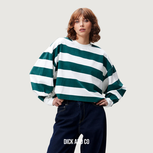 Oversized gestreepte long sleeve