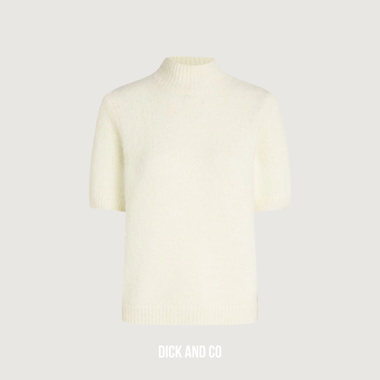 CIRCLE OF TRUST Cara Knit top in de kleur geel (pear sorbet)