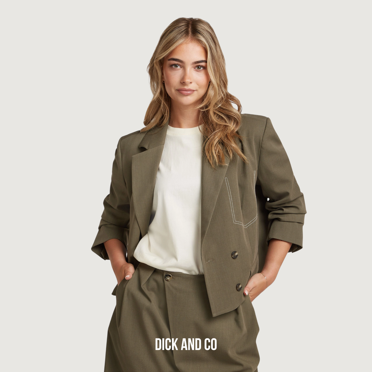 CIRCLE OF TRUST Jozie blazer in de kleur bruin (teak)