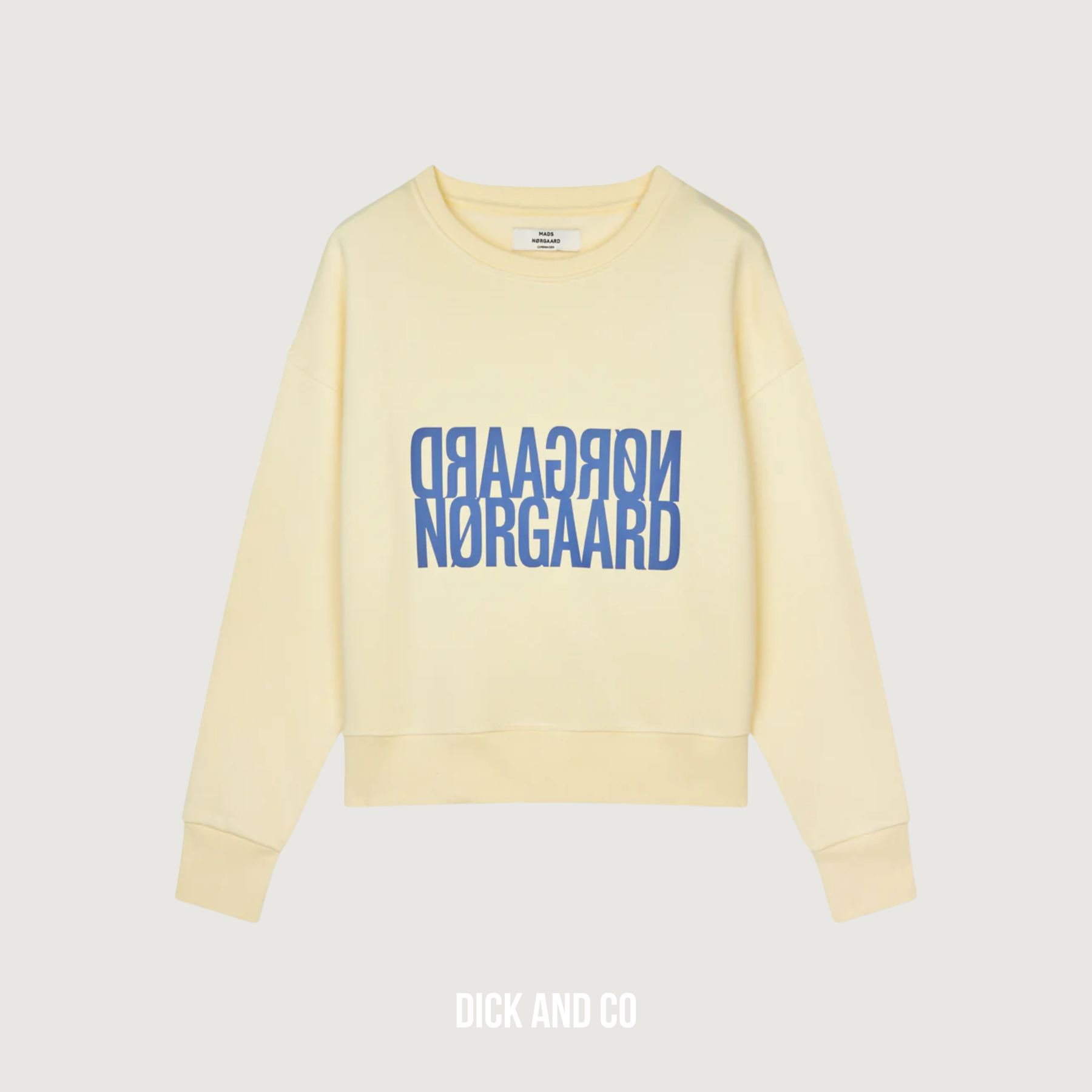 MADS NORGAARD Original sweater Tilvina sweater in de kleur geel (almond oil)
