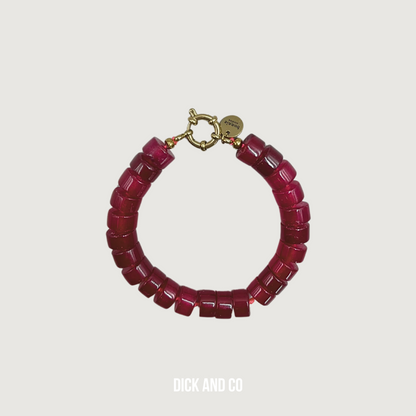 Phil Burgundy armband