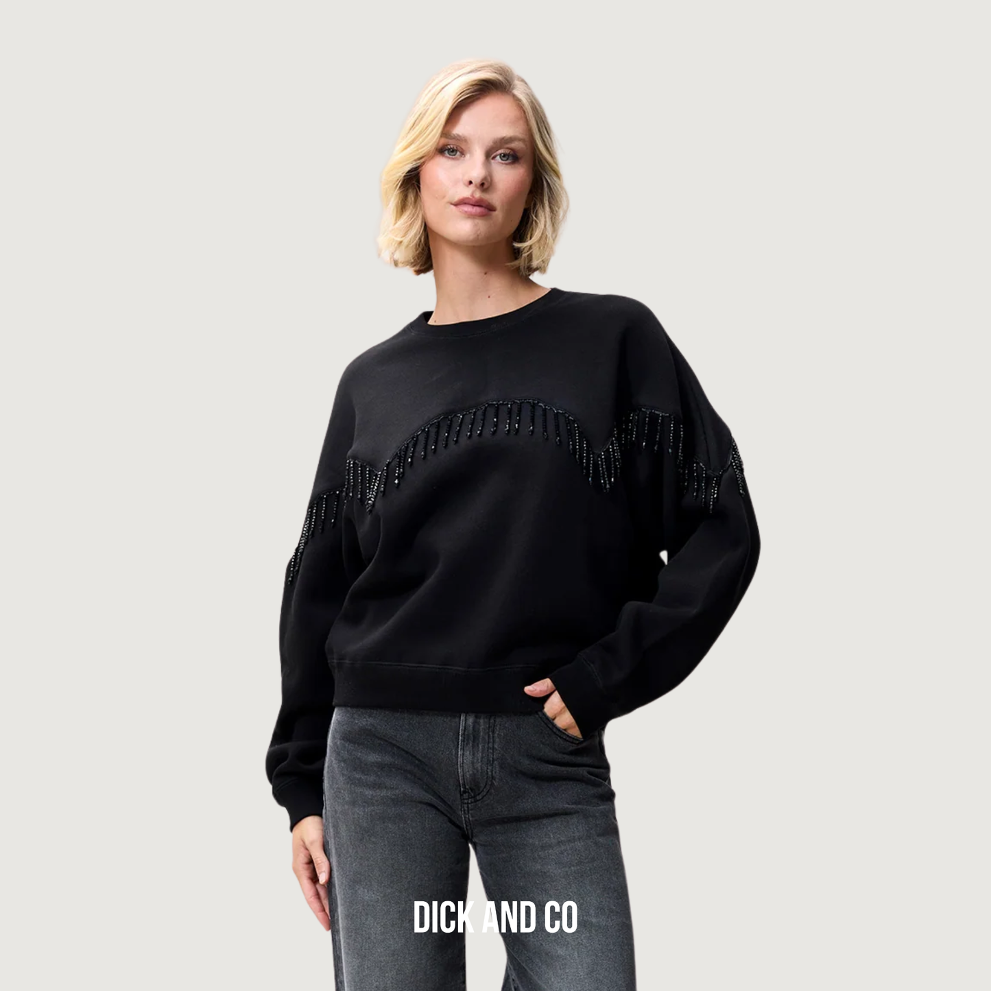 Sweater met kralenfringes (2504020609)