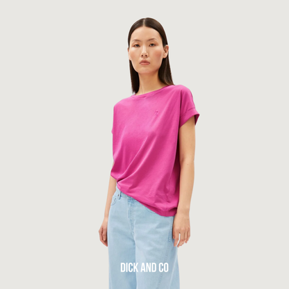 ARMED ANGELS Idaara t-shirt in de kleur roze (very berry)