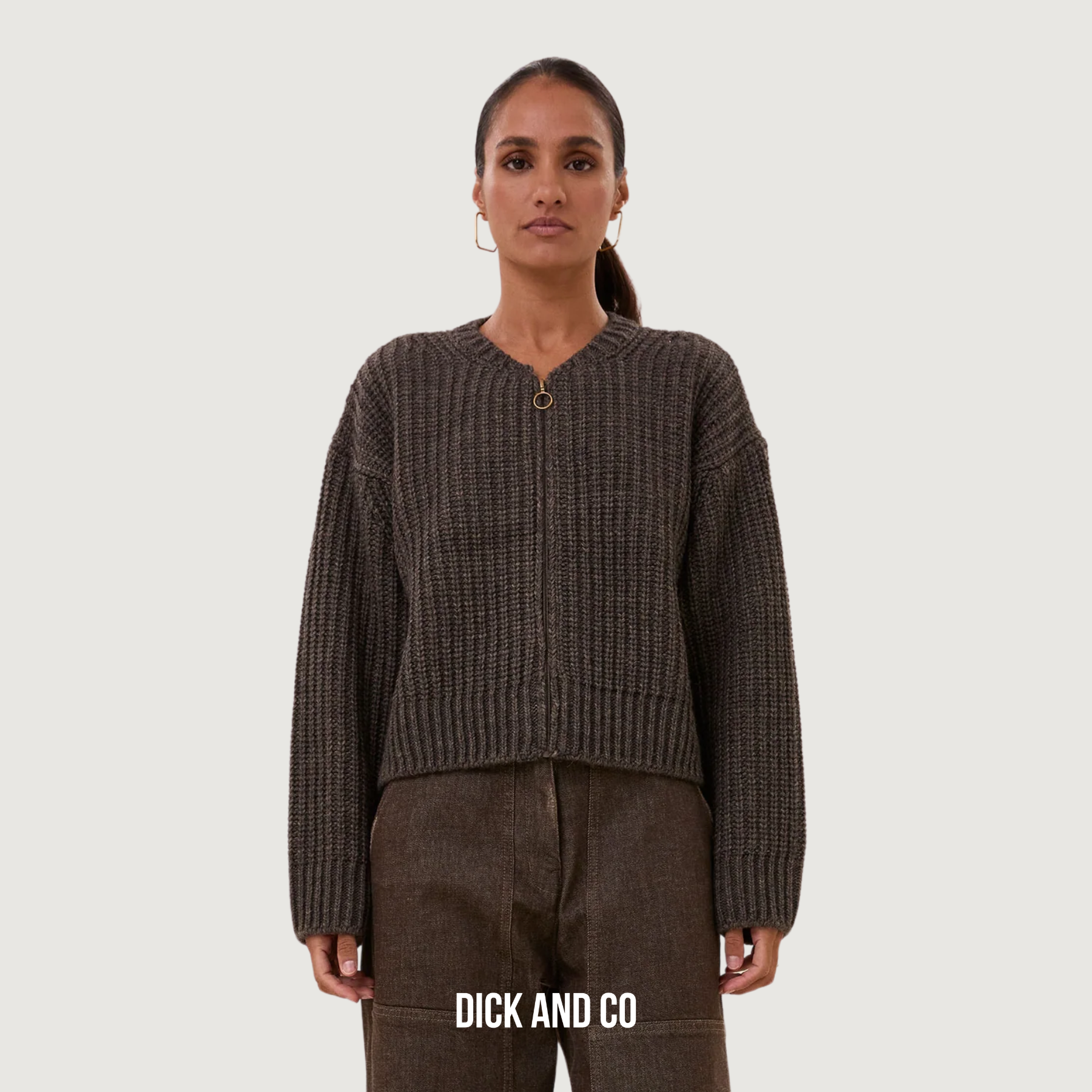 BY-BAR Lavi cardigan in de kleur bruin (biscuit)