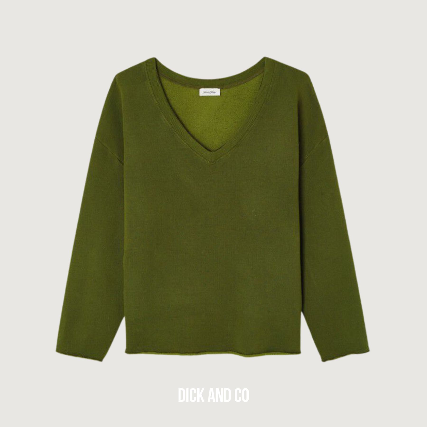 AMERICAN VINTAGE Nishtown sweater damessweatshirt in de kleur groen (pesto)