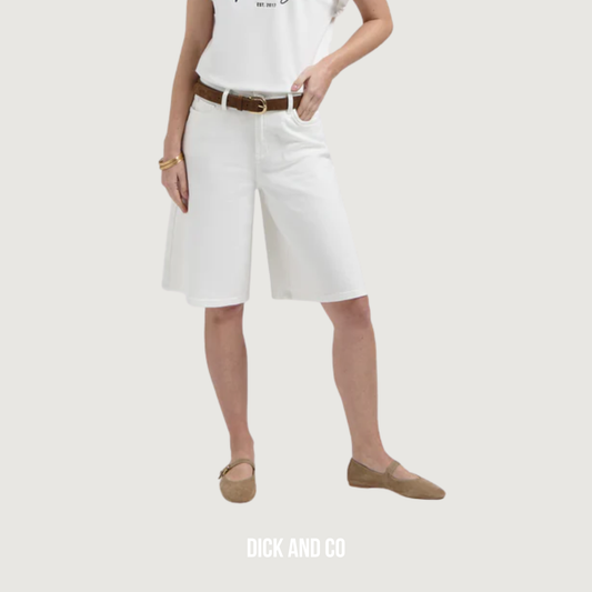FLORÈZ Florèz Bermuda in de kleur wit (off white)