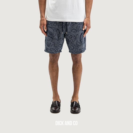 BUTCHER OF BLUE Alex Embro short in de kleur blauw (alaska blue)