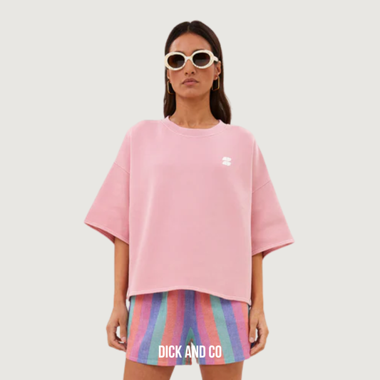 BY-BAR Willow Dictionary top in de kleur roze (dusty pink)