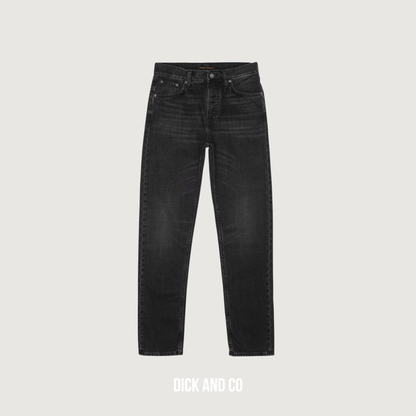 NUDIE Steady Eddie II jeans in de kleur blauw (black fog)
