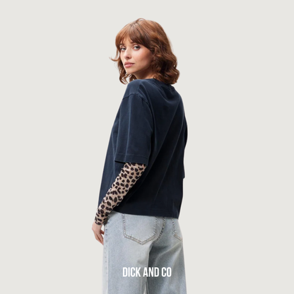 T-shirt met mesh long sleeves