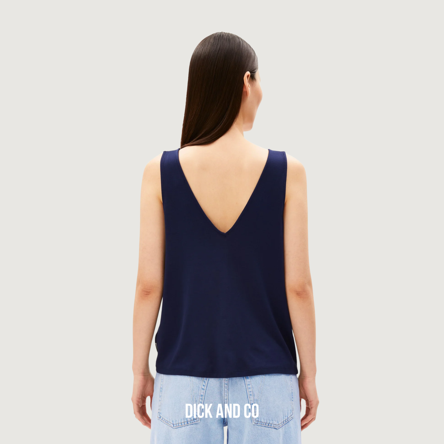 Jersey Top met V-Hals