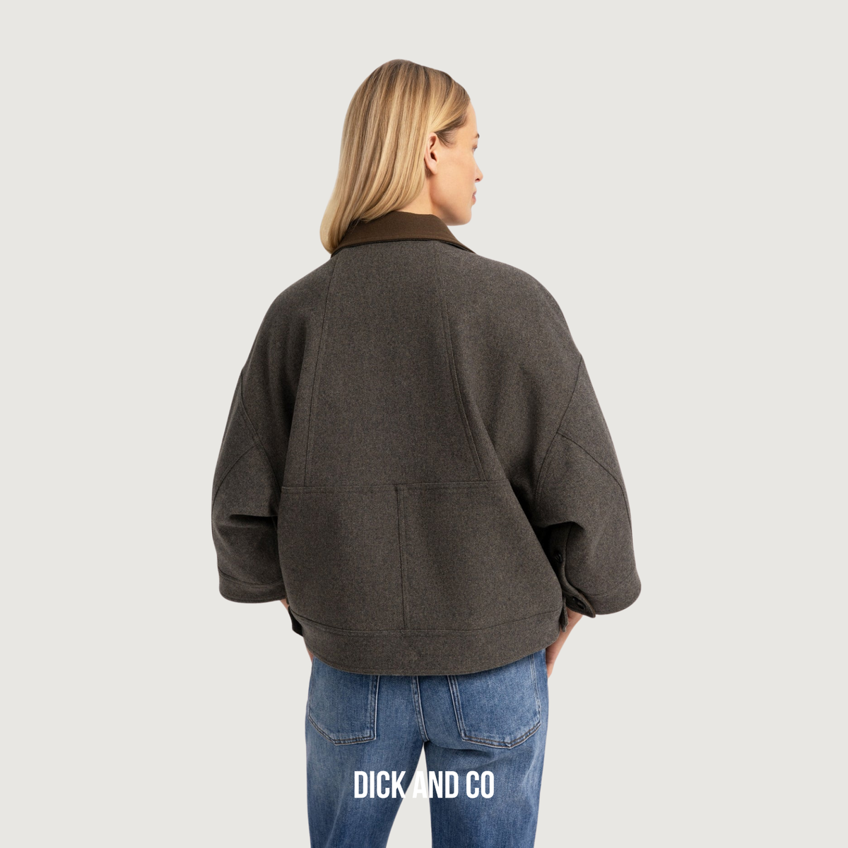 Oversized wollen jack