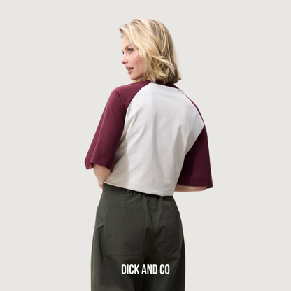 Baseball contrast t-shirt