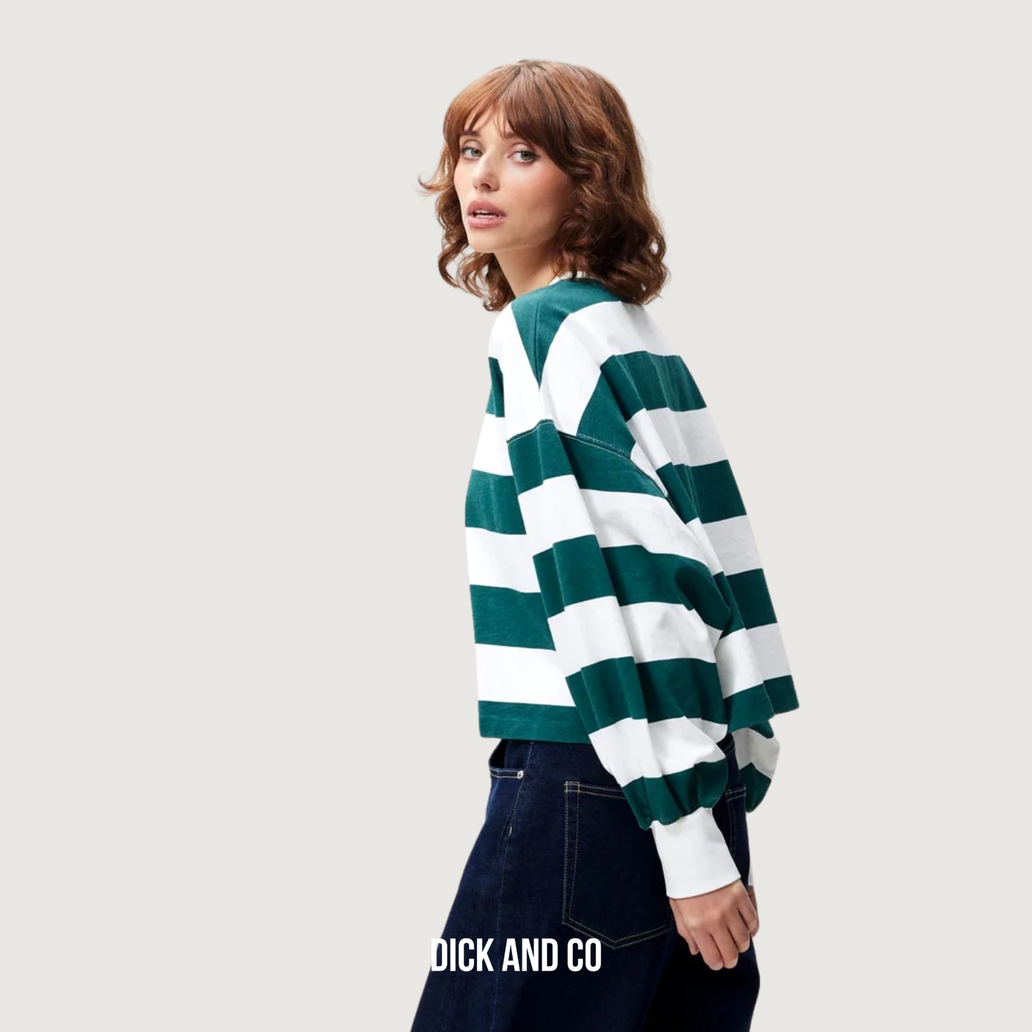 Oversized gestreepte long sleeve