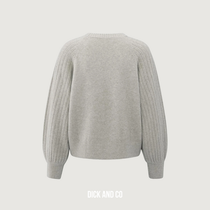 Trui met ribgebreide mouwen (01-000410-509)